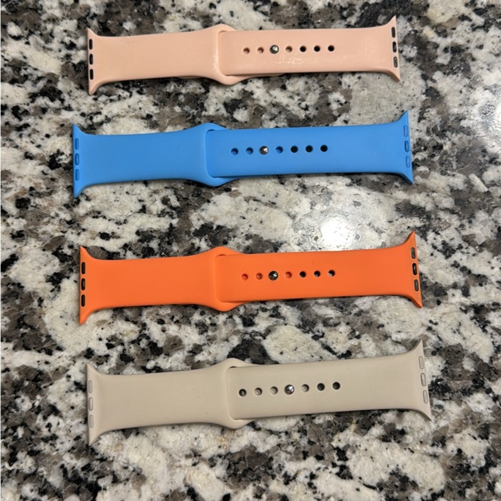 Colorful Silicone Apple Watch Bands Set